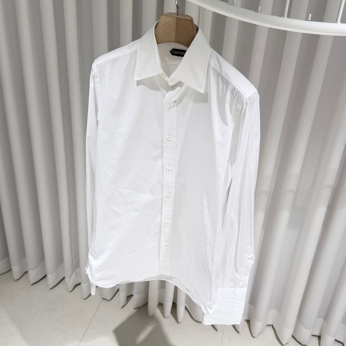 (A+/39) / 톰포드 버튼 다운 코튼 셔츠 화이트 상품이미지2
