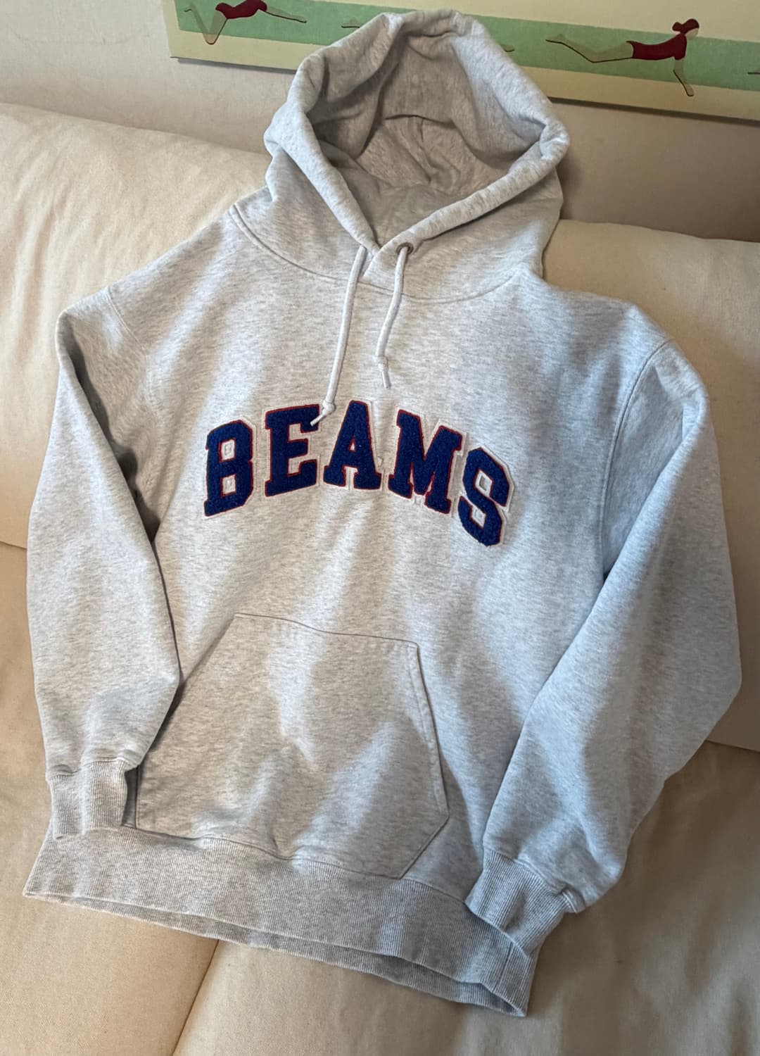 빔즈(BEAMS)의 애쉬그레이 후드티 m 상품이미지1