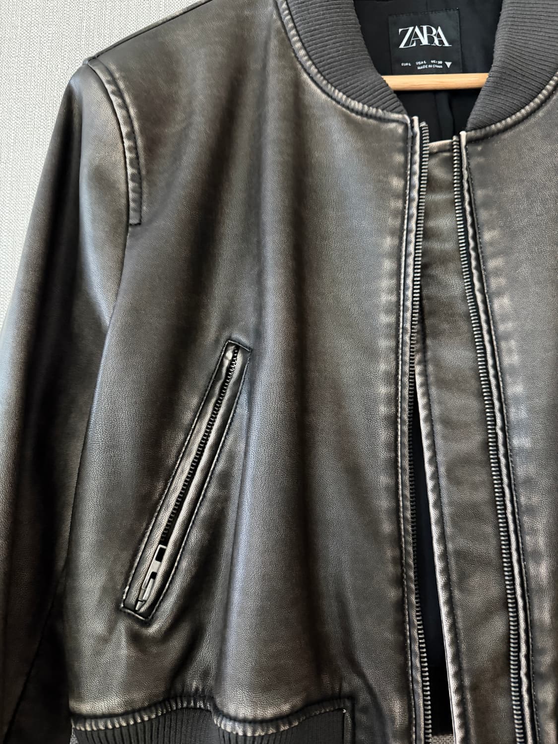 자라 봄버 자켓 가죽 자켓 상품이미지6
