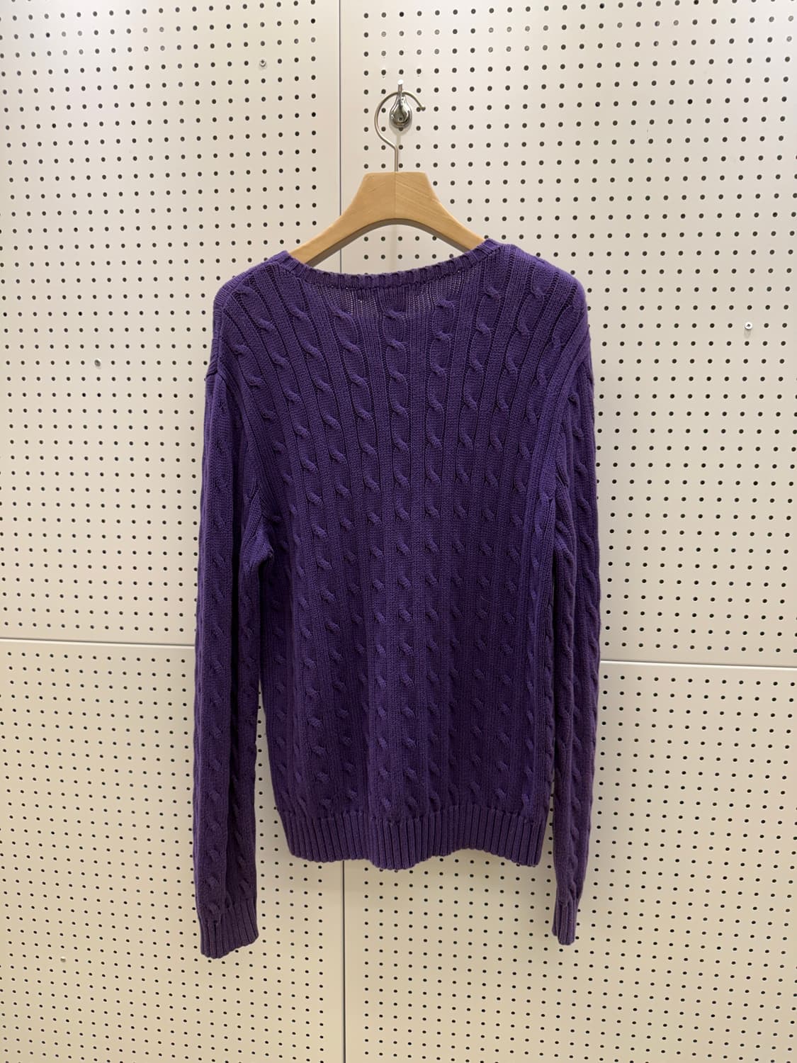 폴로 랄프로렌 케이블 퍼플 포니 니트 U1330 상품이미지3