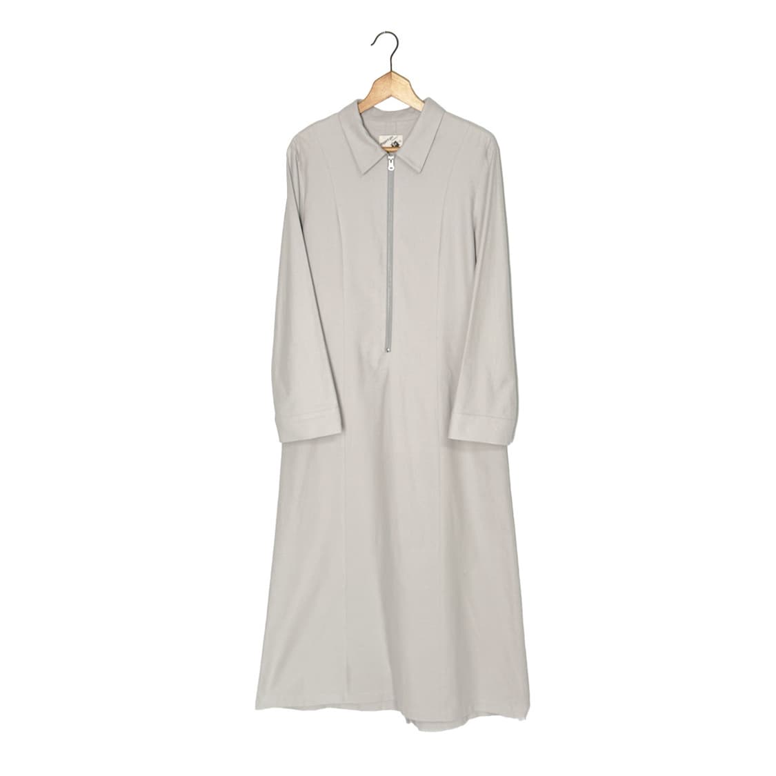 플란넬 지퍼 롱원피스 상품이미지2