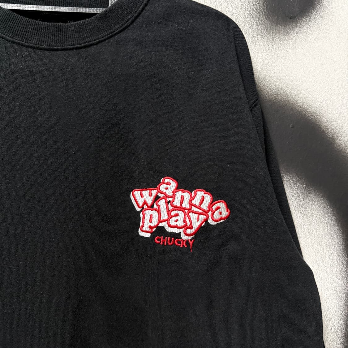 처키 Good Guys 빅 프린팅 스웻 셔츠 블랙 상품이미지3