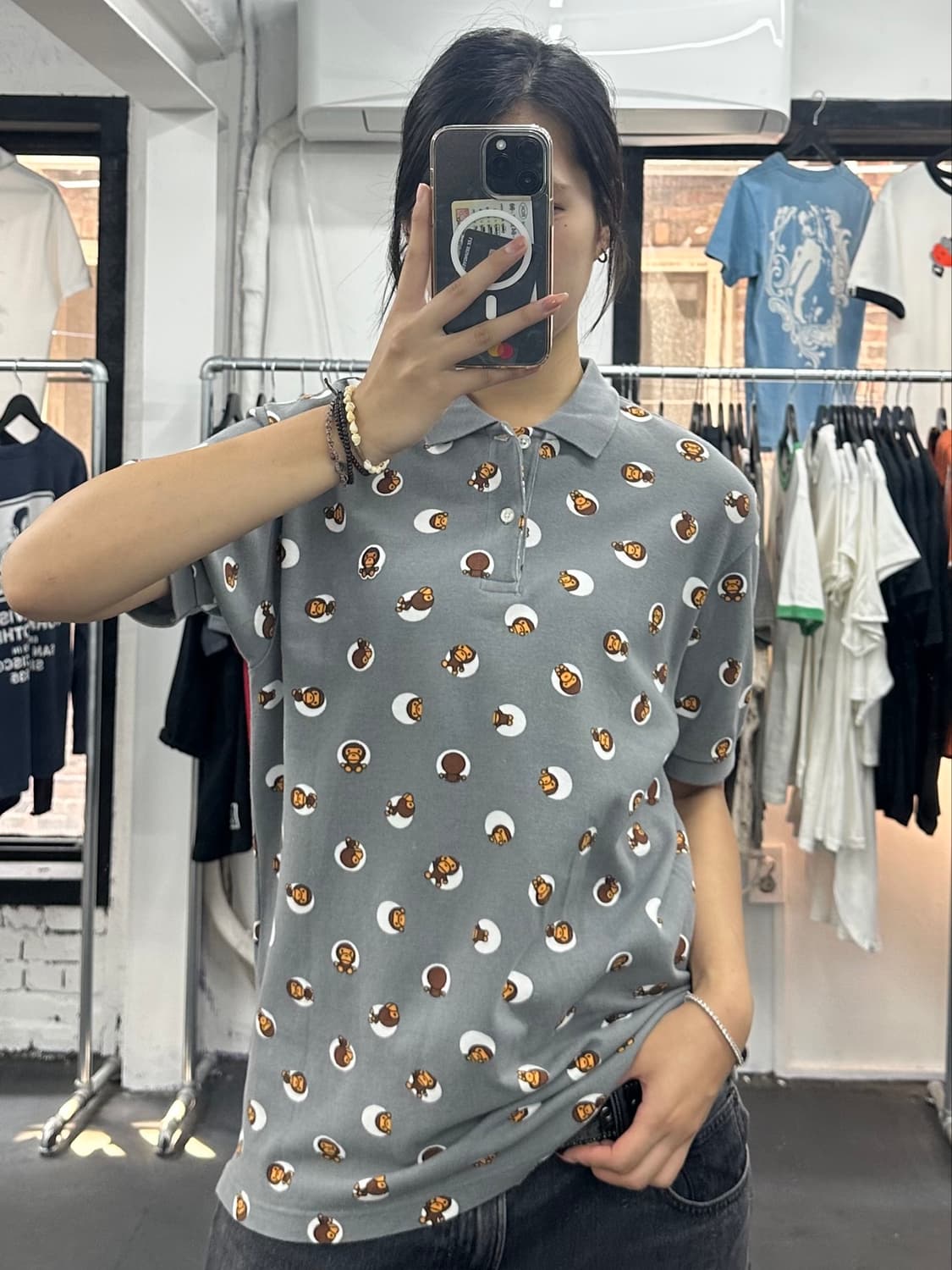 베이프 마일로 패턴 PK 티셔츠 상품이미지5
