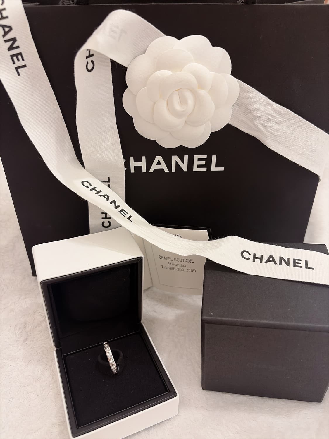 샤넬코코크러쉬반지미니 파메 화이트골드 49사이즈 상품이미지1