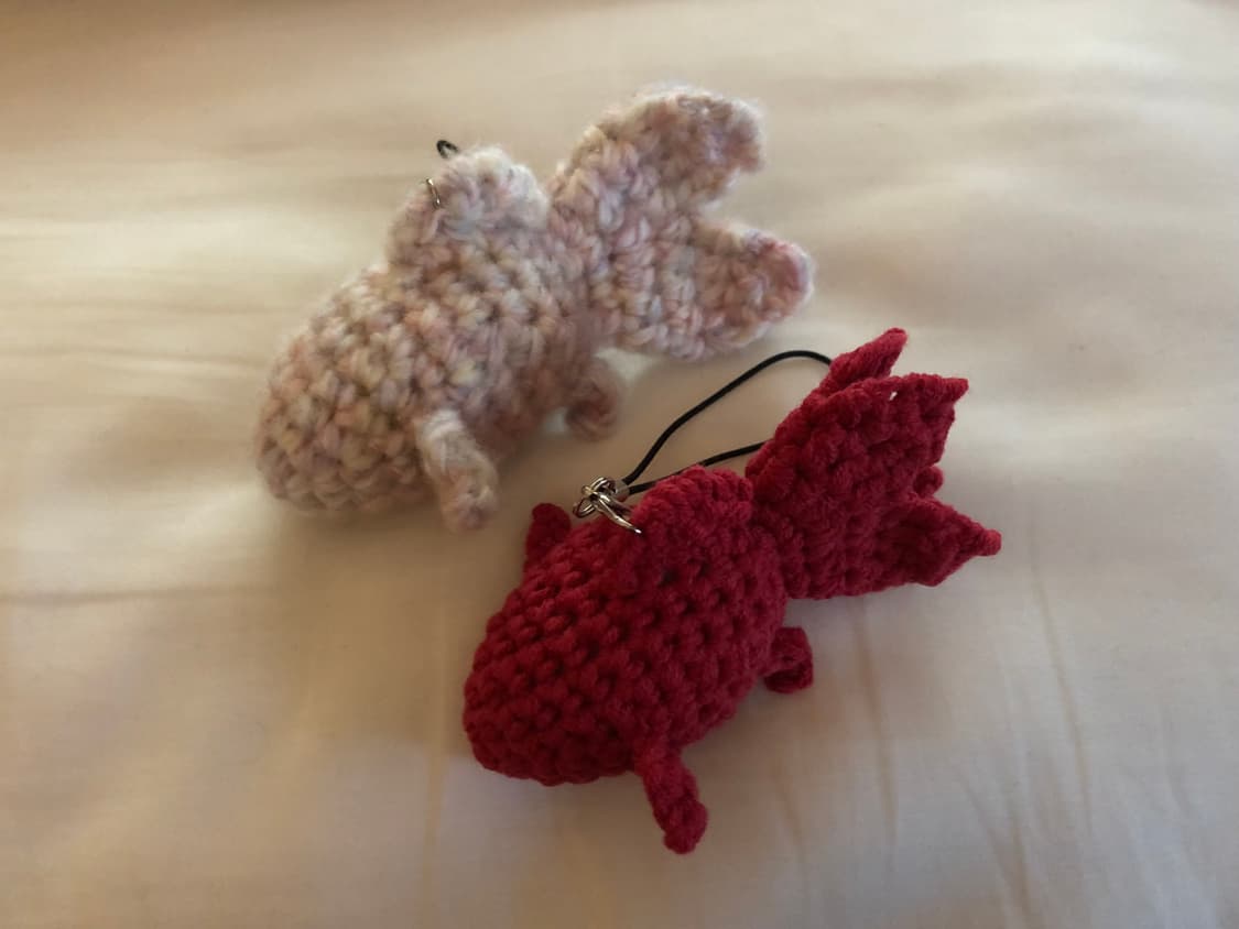 Koi crochet keyring_잉어 뜨개 키링 상품이미지1