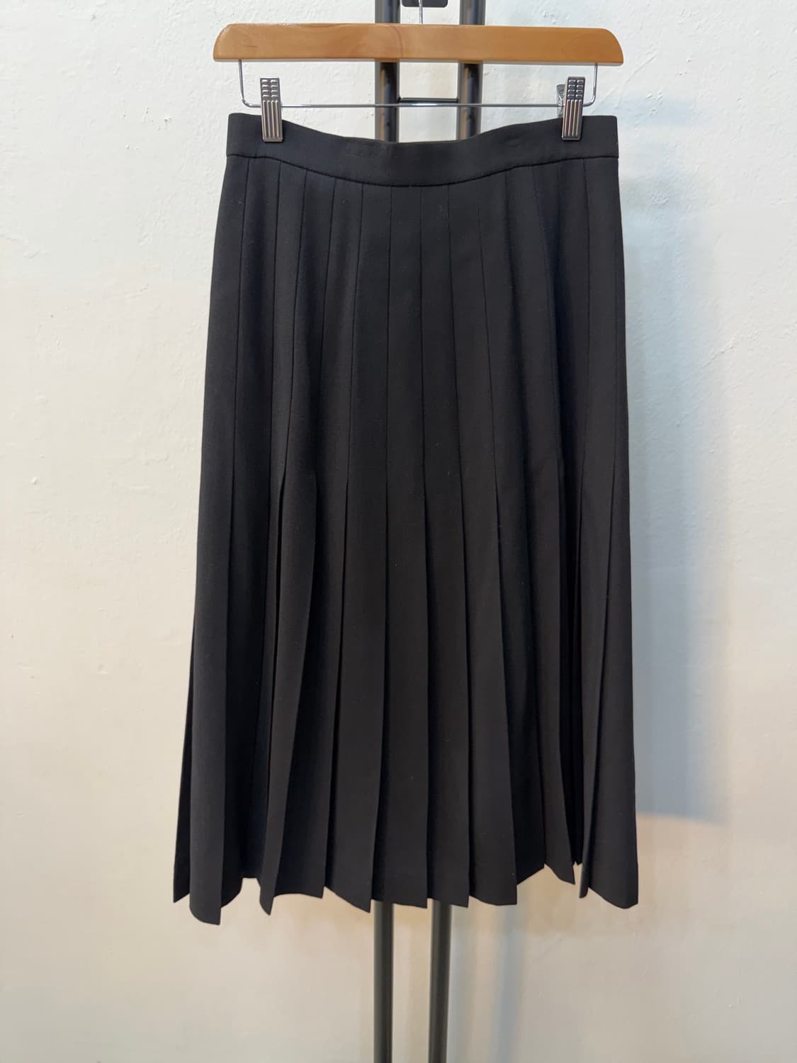 정품) 버버리 블랙 금장 버튼 스커트 26 상품이미지5