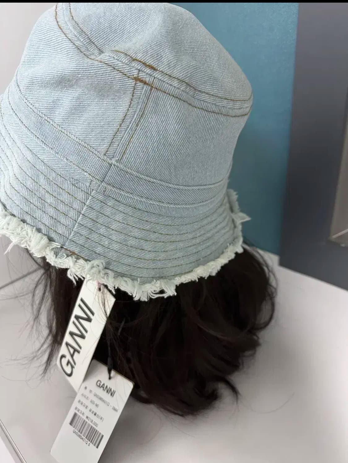 가니 GANNI 데님 버킷햇 S(새상품) 상품이미지9
