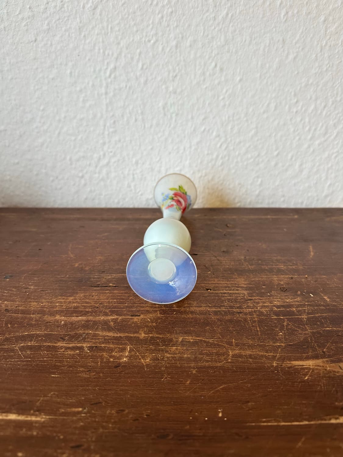 독일)빈티지 플로랄 오팔린 화병 상품이미지3