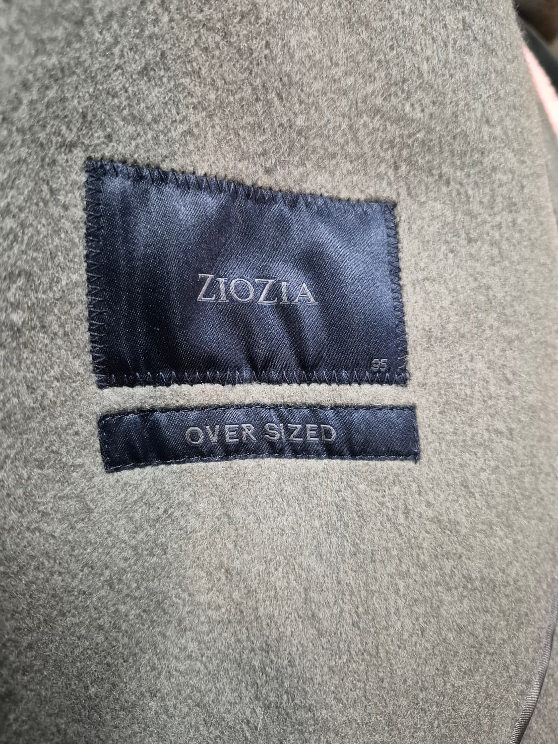 새상품 지오지아 그레이 남성 롱코트 오버핏 95 상품이미지6