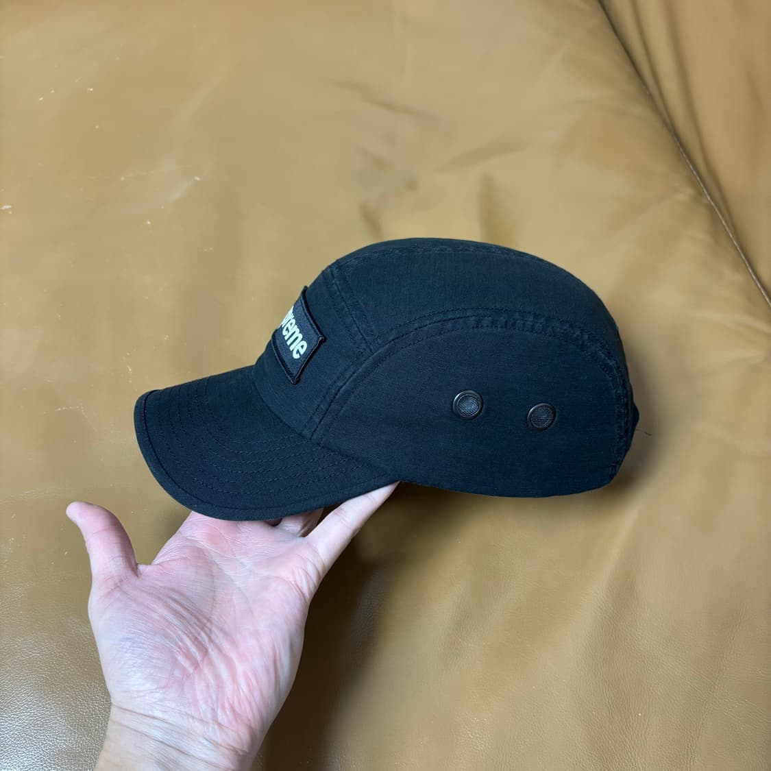 Supreme 슈프림 23ss 밀리터리 워시드 블랙 캠프캡 모자 상품이미지4