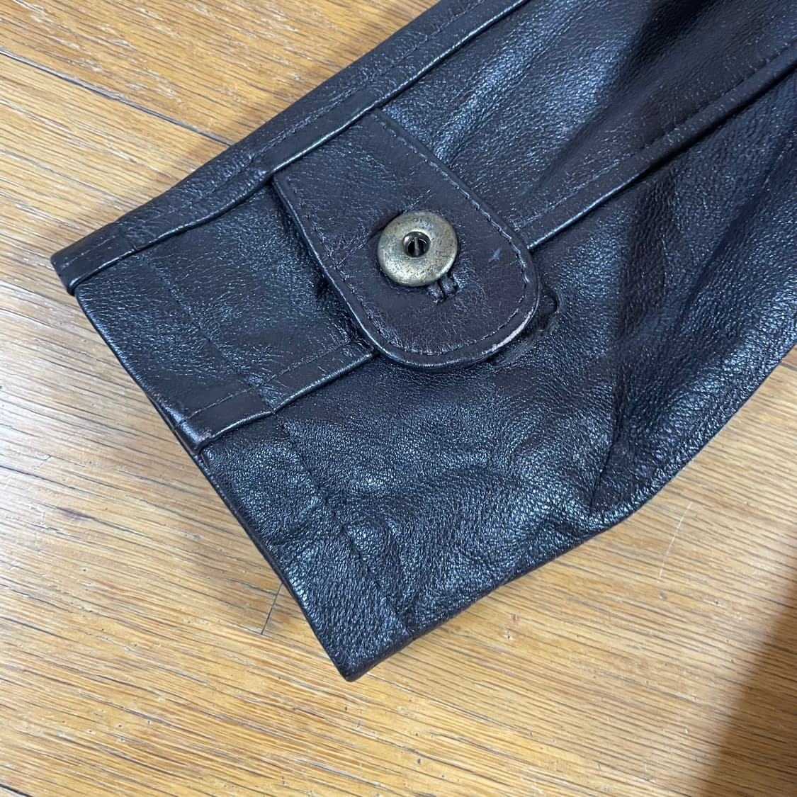 일본 빈티지 가죽 자켓 피코트 100정도 사이즈 상품이미지6