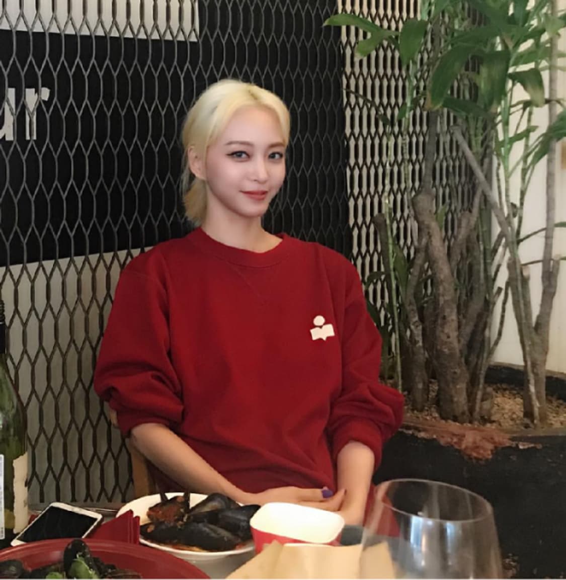 (S)이자벨마랑 마이크 스웨트 셔츠 맨투맨 버건디 상품이미지1
