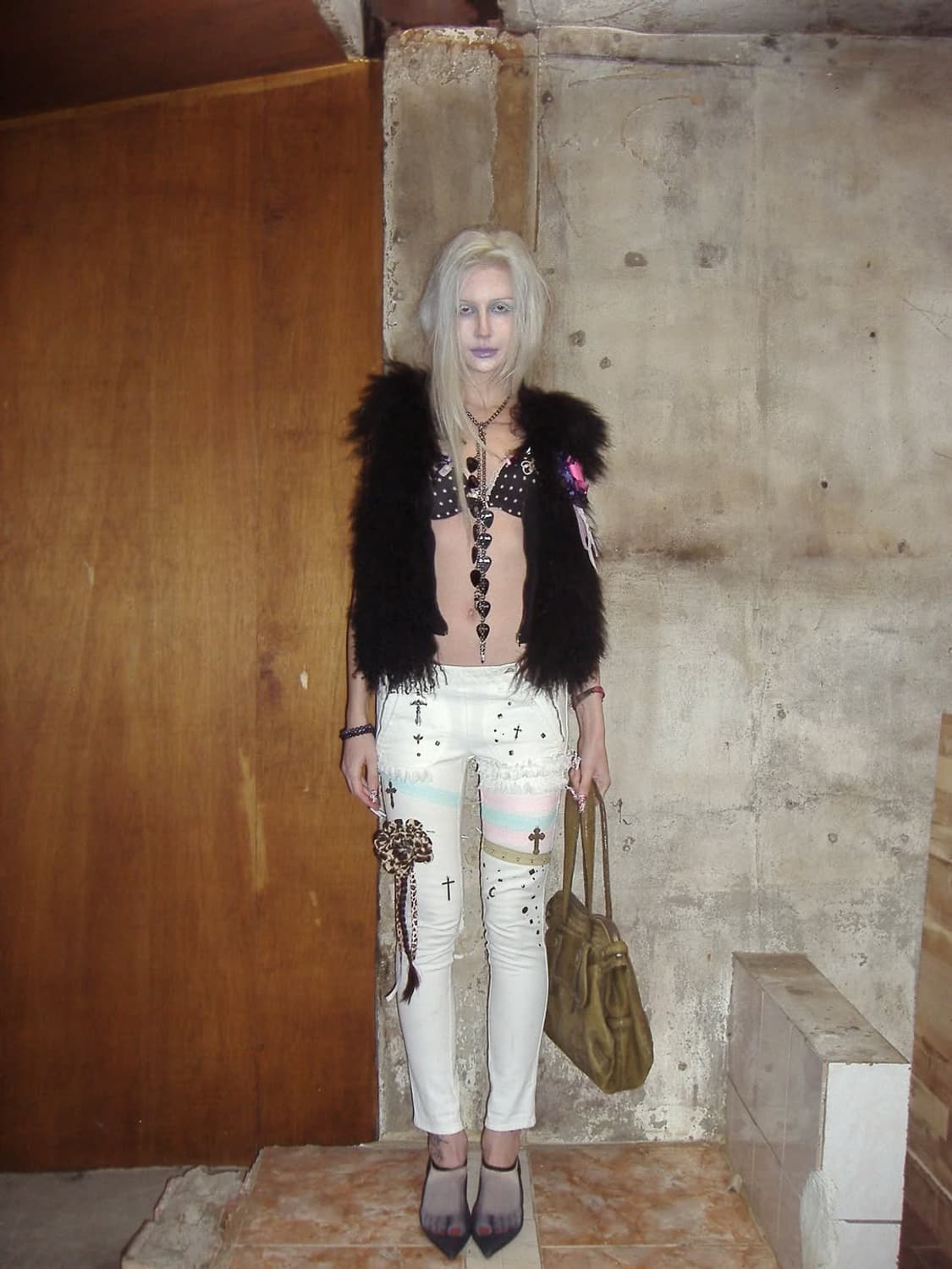 White lace trim pants 상품이미지2