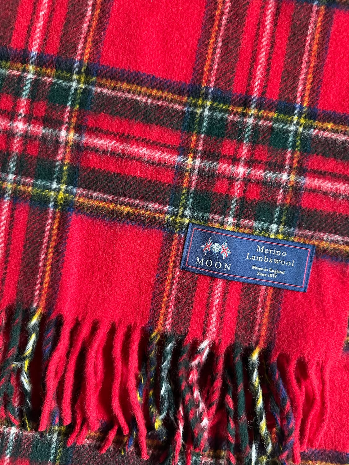 아브라함문 체크 머플러 목도리 상품이미지3