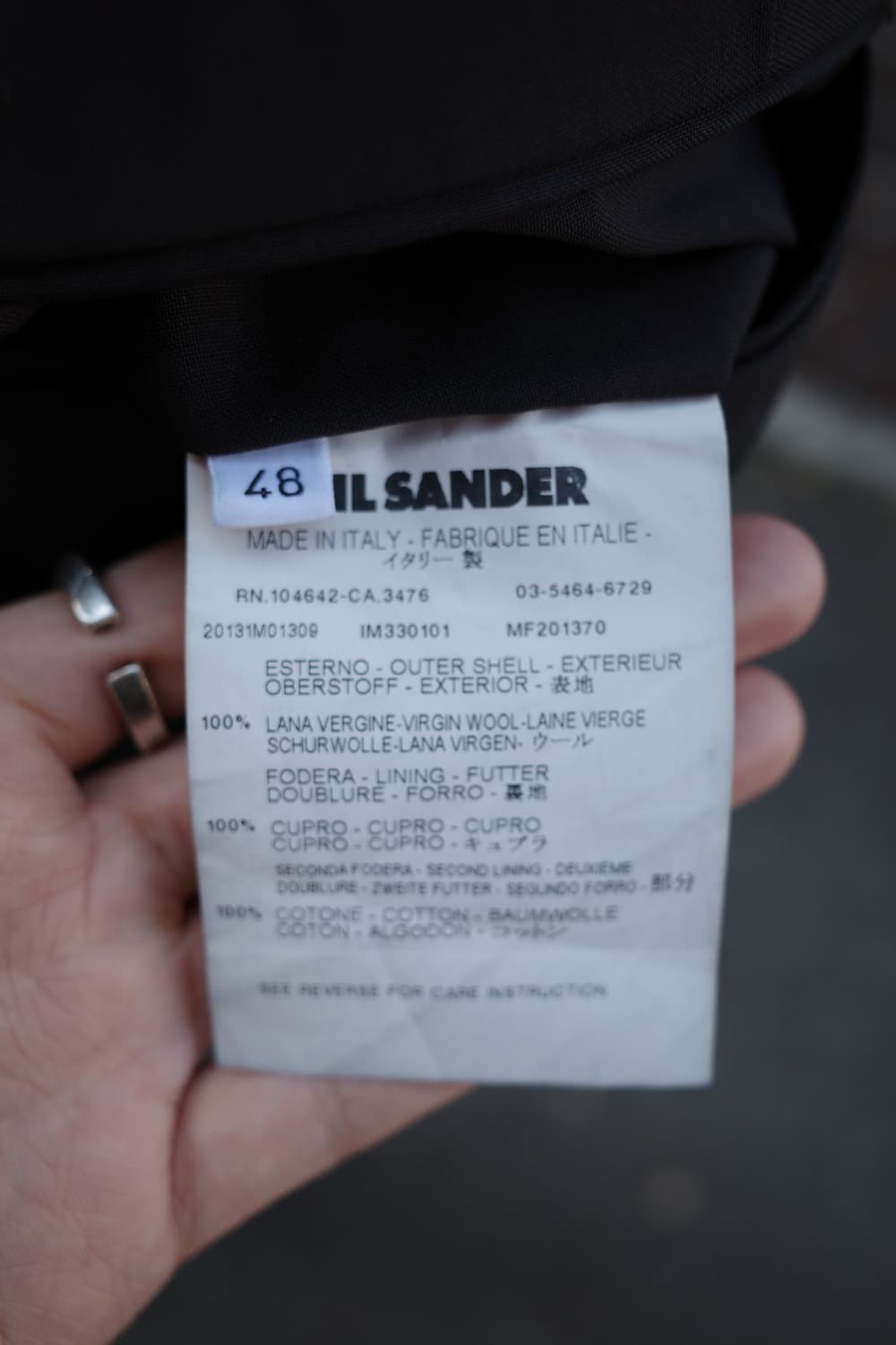 Jil Sander Tailor Made Black Wool Trouse 상품이미지5