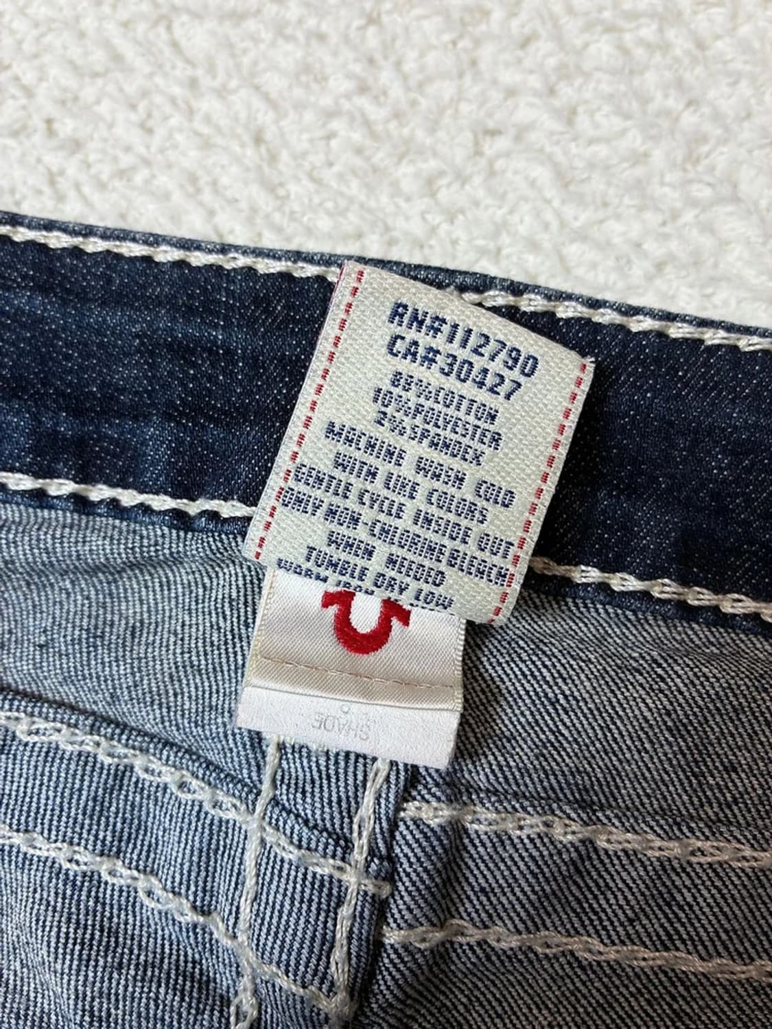 트루릴리젼 00s USA 로우 라이즈 부츠컷 데님 팬츠 PN6977 상품이미지9