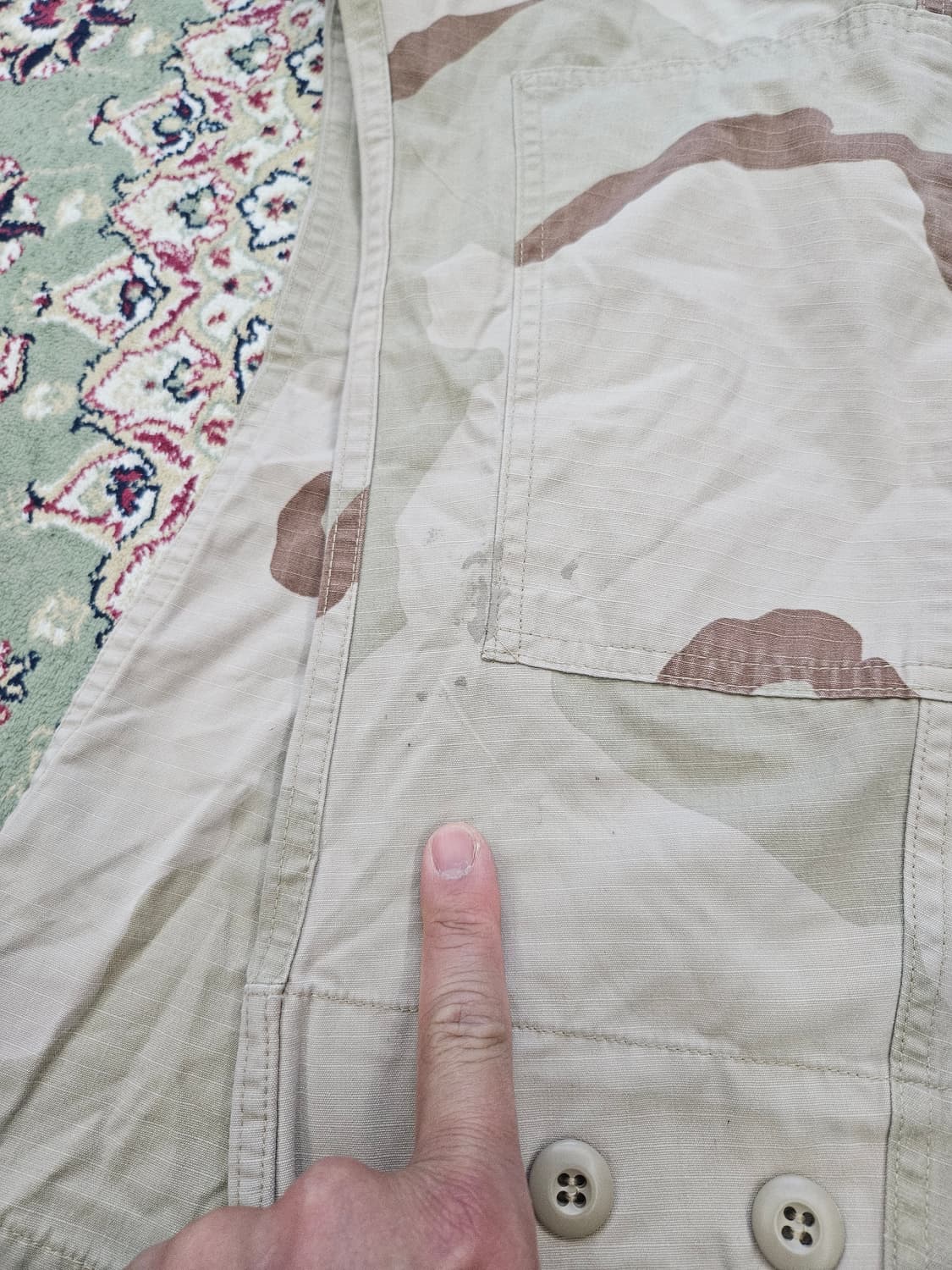 [최종할인] 00' 미육군 사막3색 립스탑 BDU XLARGE 110 상품이미지9