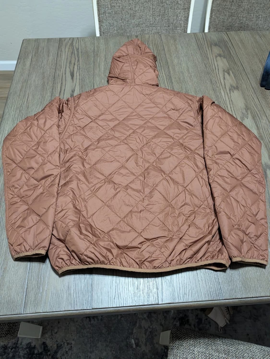 파타고니아 다이아몬드 퀼티드 봄버 후디 브라운 상품이미지6