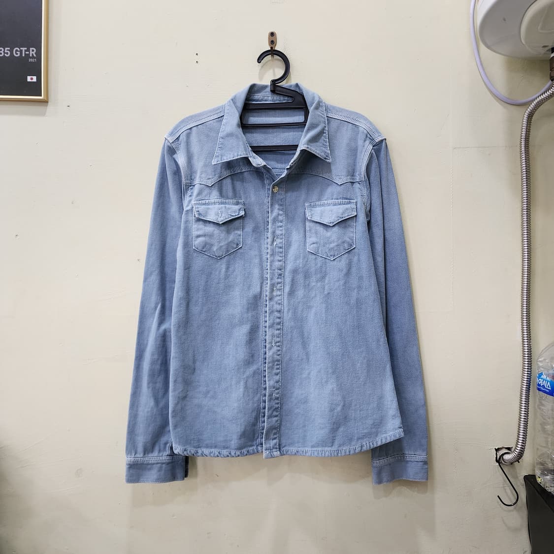 [XL] 연청 데님 셔츠 상품이미지1