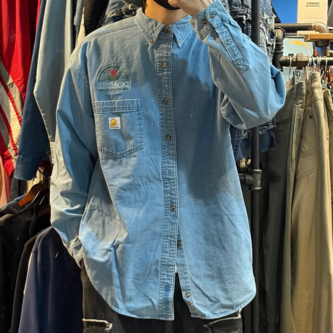 [NO.9] 칼하트 데님 긴팔셔츠 상품이미지3