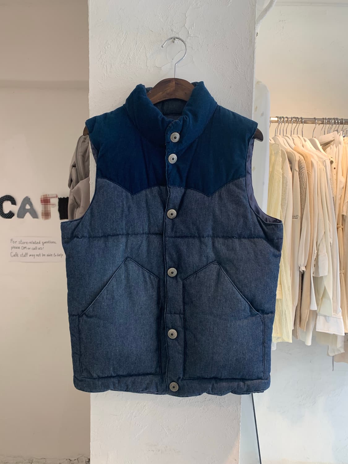 Navy duck vest  상품이미지1