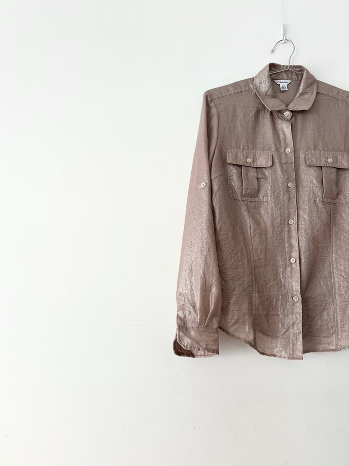 CALVIN KLEIN glossy pocket shirt  상품이미지2