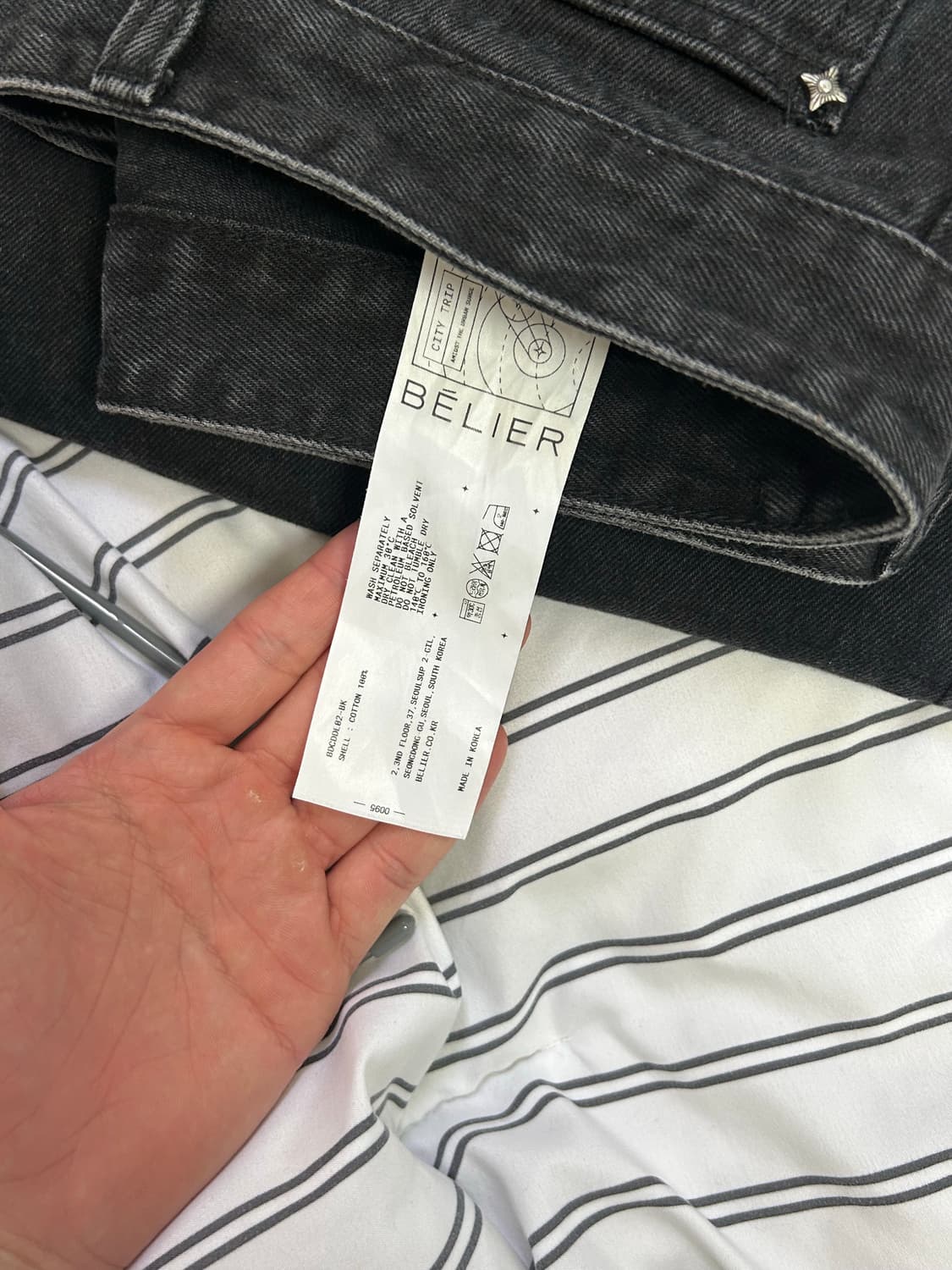 벨리에 트루와이드 데님 블랙 30 상품이미지2