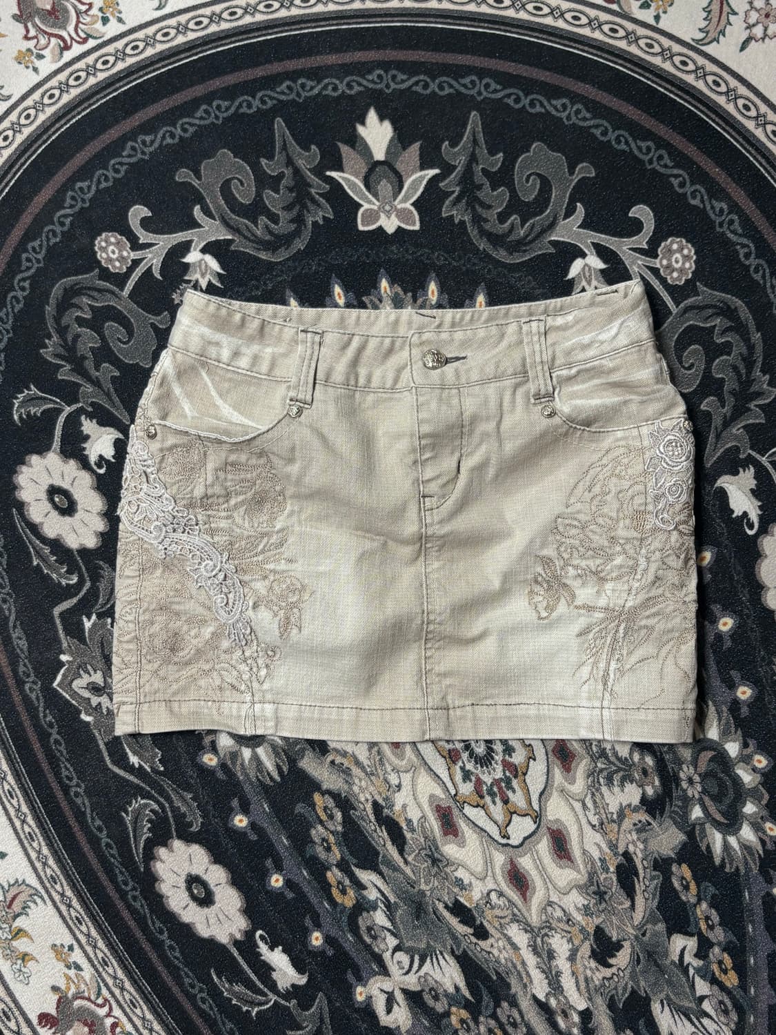 빈티지 페어리 자수 스커트 s 상품이미지1