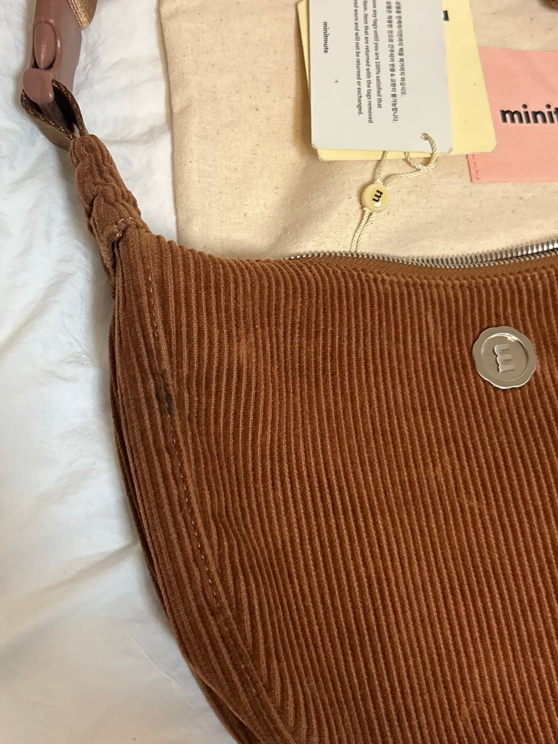 미닛뮤트 클로 웨이스트 코듀로이 브라운 상품이미지4