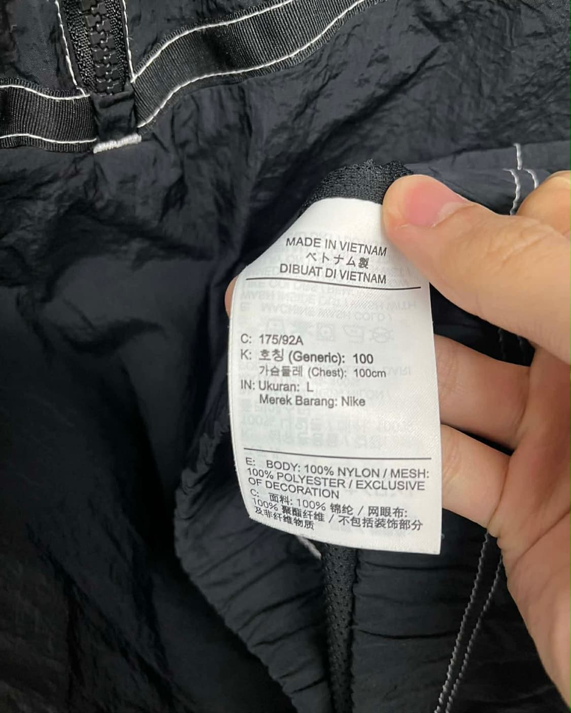 [L] 나이키 NSW 윈드러너 SW5블랙 윈드브레이커 후드 하프집업 상품이미지6