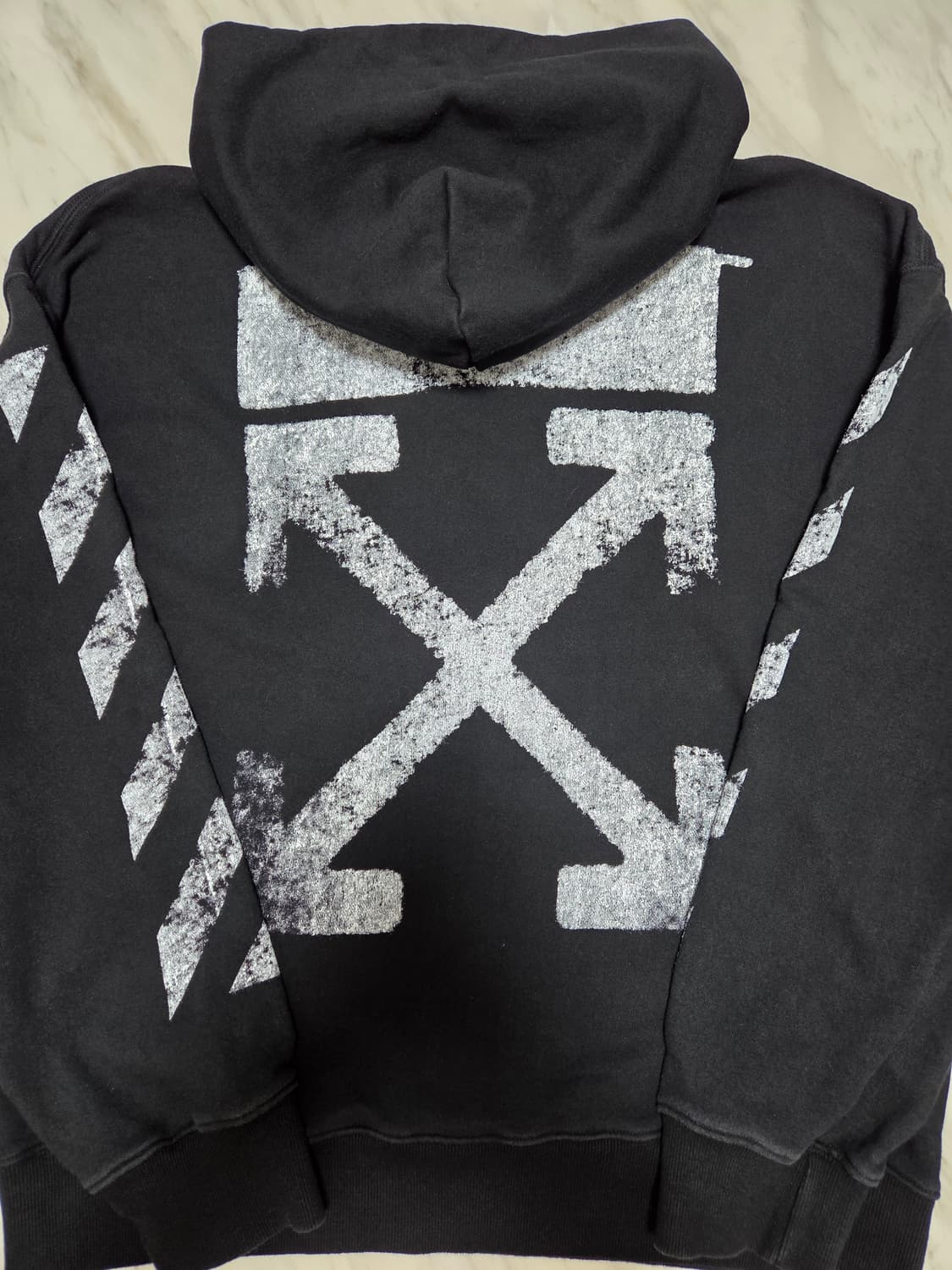 오프화이트 애로우 프린트 후드티 상품이미지1