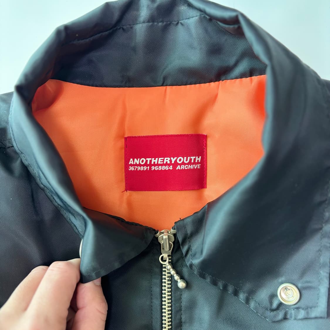 어나더유스 아카이브 크롭 항공 점퍼 상품이미지3