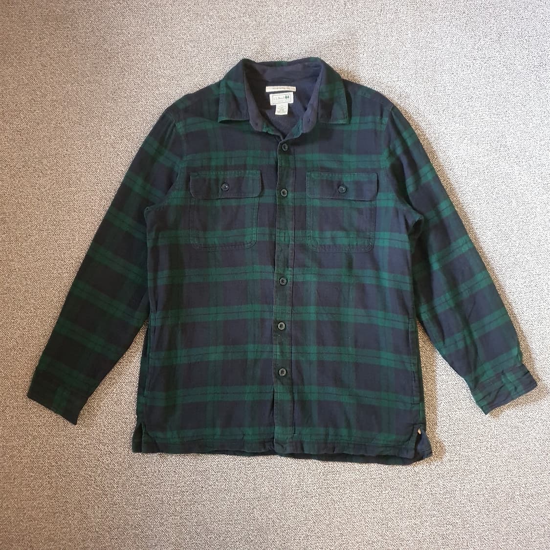 90s엘엘빈 플리스 안감 플란넬 셔츠 자켓 no.55 상품이미지1