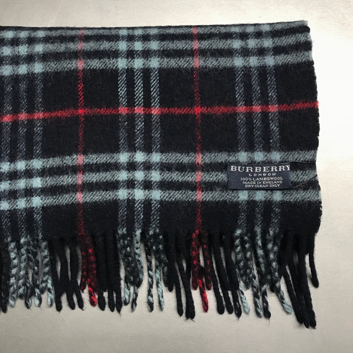 버버리 정품 램스울 머플러 네이비 상품이미지3