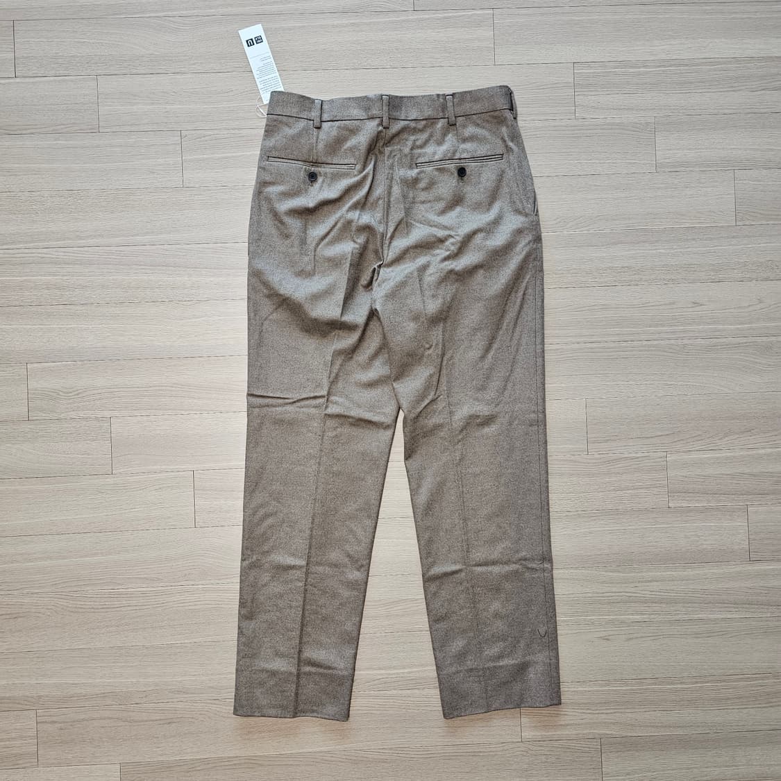 82 새제품 유니클로 U 르메르 울블렌드 저지팬츠 브라운 42 33 32 상품이미지2