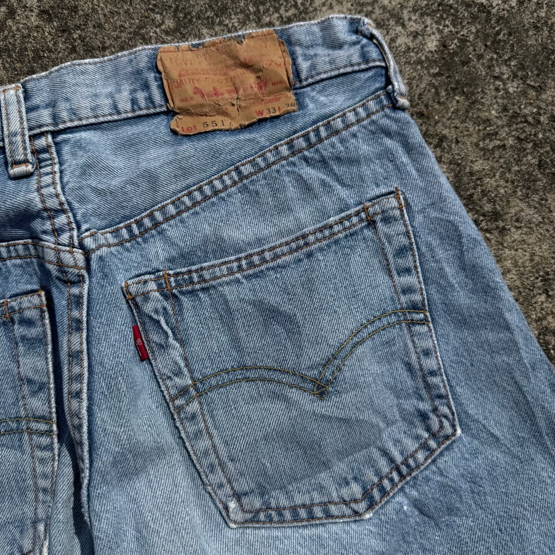 [32] 90s 리바이스 551Z 셀비지 데님 팬프 상품이미지9