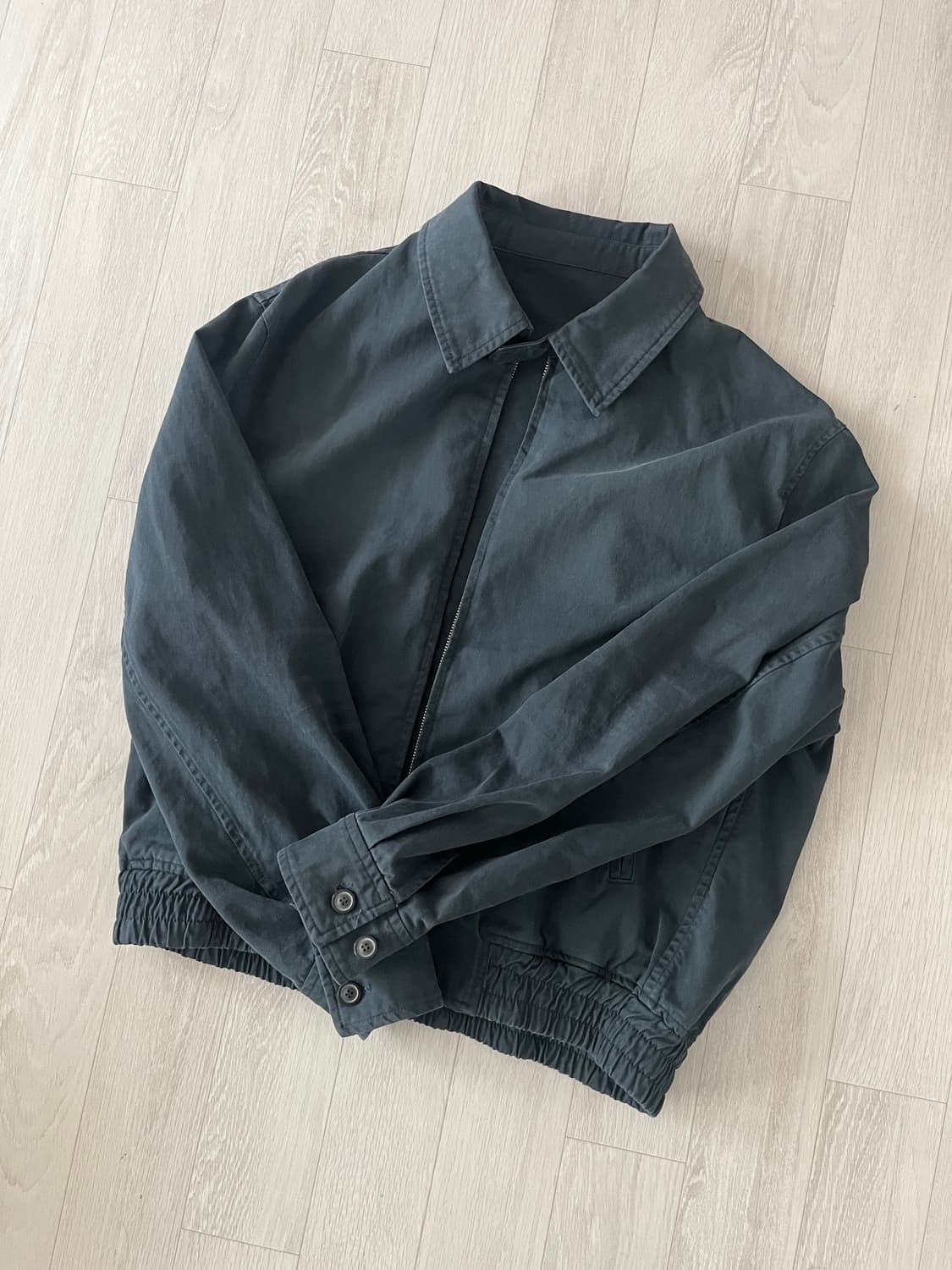 쿠어 브러쉬드 스윙 탑 자켓 (워시드 차콜) L사이즈 상품이미지1