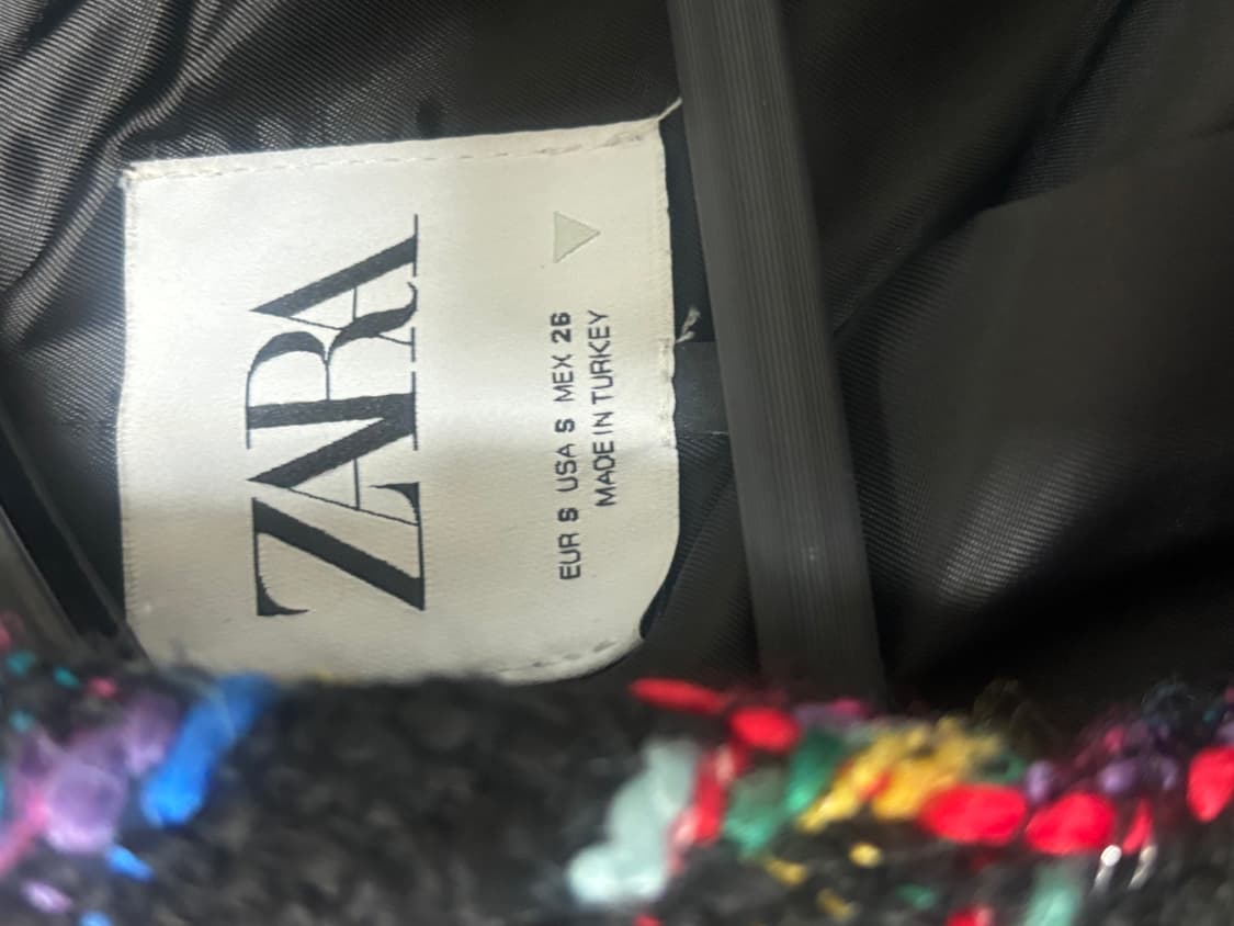 자라 트위드 크롭자켓 s 상품이미지4