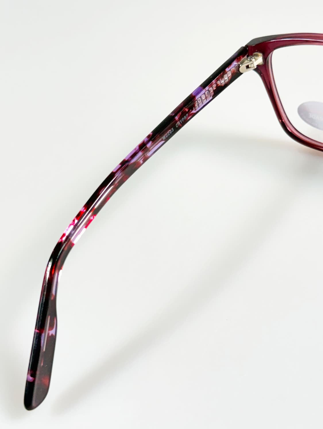 미국제 M AMERICA 버건디 마블 뿔테 스퀘어 빈티지 안경 상품이미지7