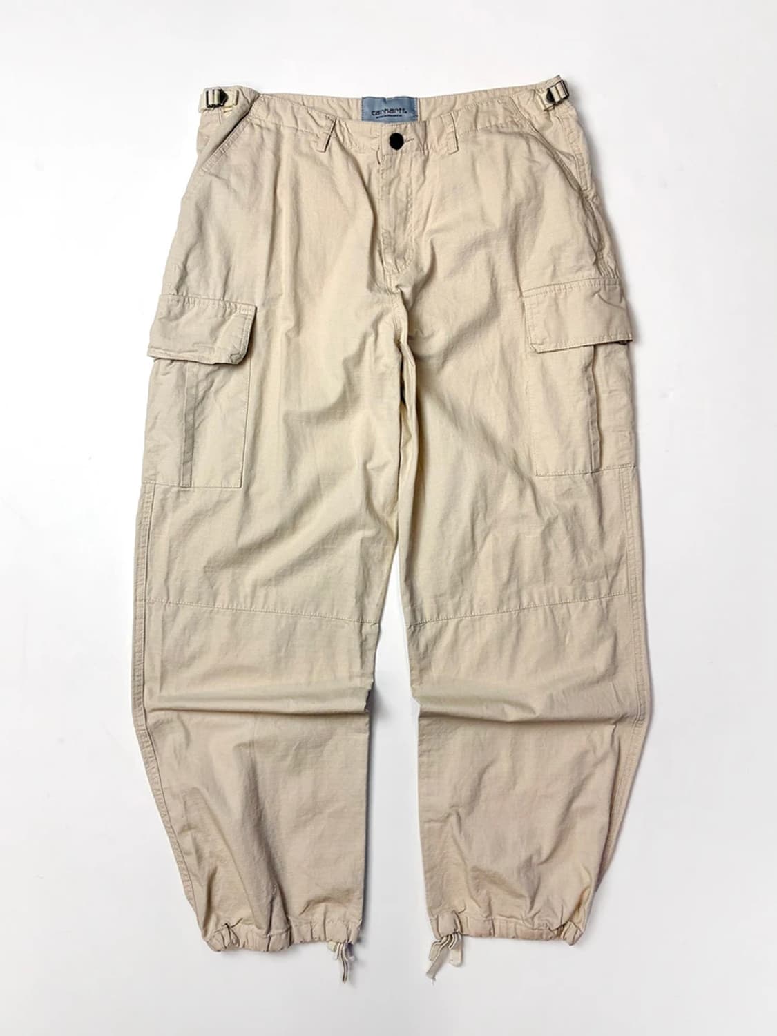 칼하트 윕 베이지 립스탑 카고 와이드 팬츠 PN5575    상품이미지1
