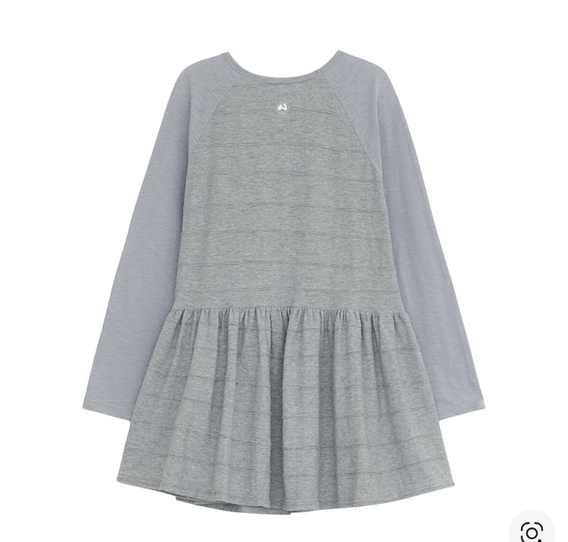 허그유어스킨 엔젤 패치 레글런 드레스 그레이 상품이미지2