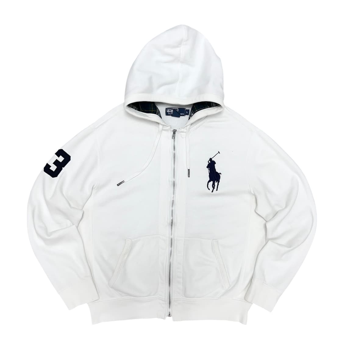 폴로 빅포니 화이트 후드집업(L) 상품이미지1