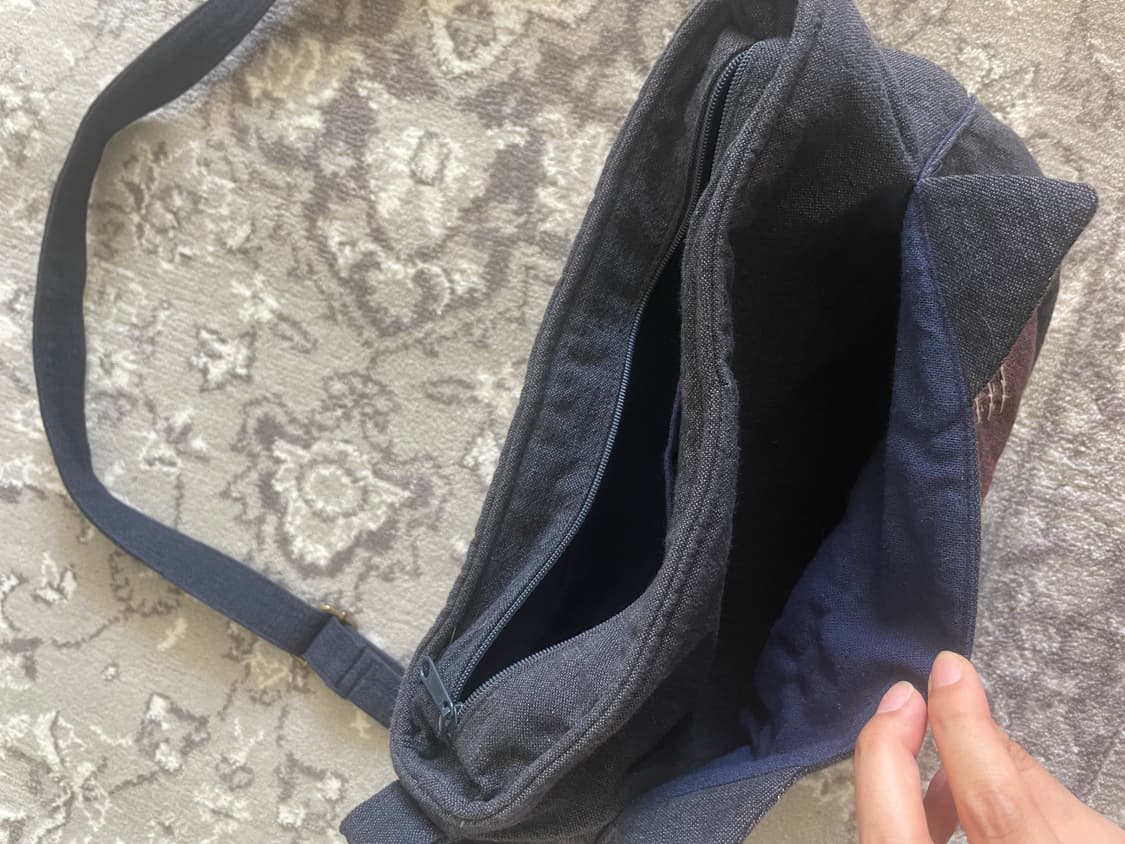 모리걸 빈티지 고양이 크로스백 💙🐱 상품이미지3