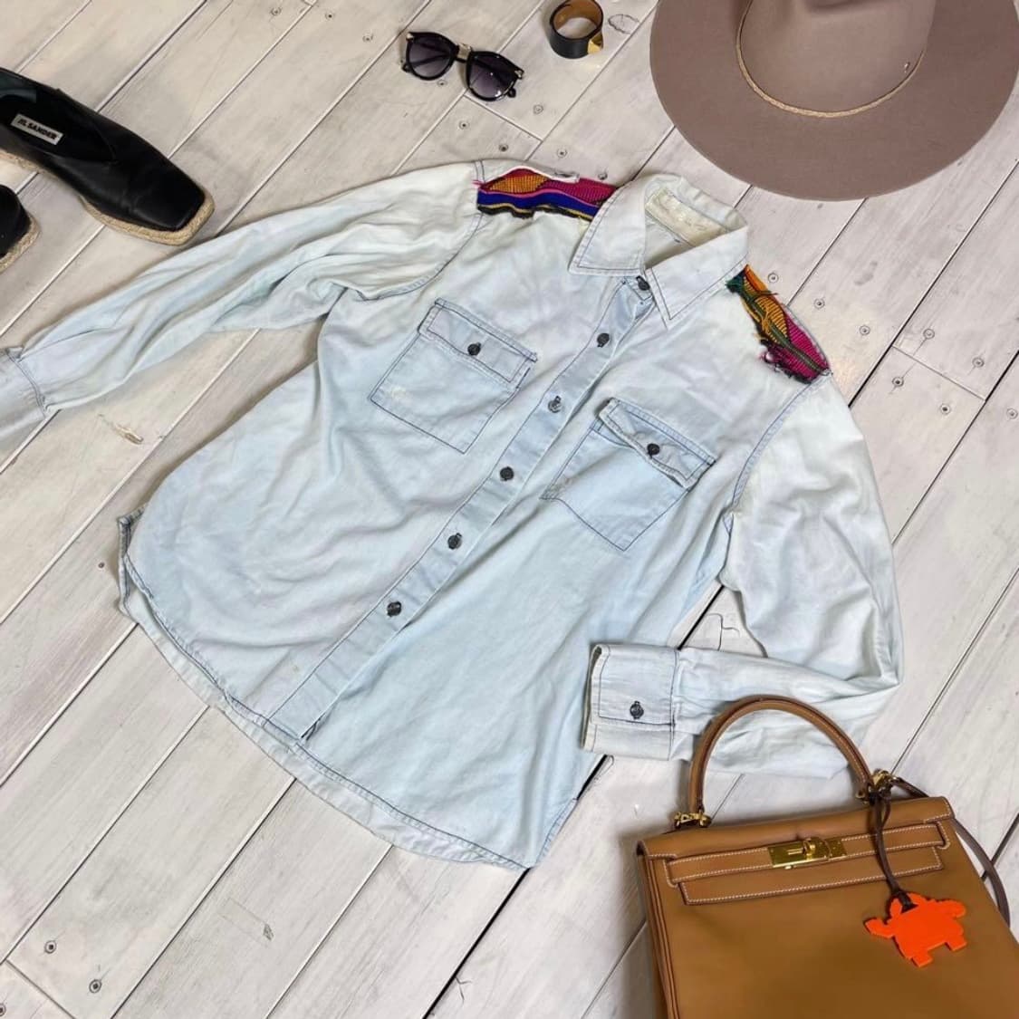 젠스파이렛부티 야상 견장 데님 셔츠 Jen's Pirate Booty 상품이미지8