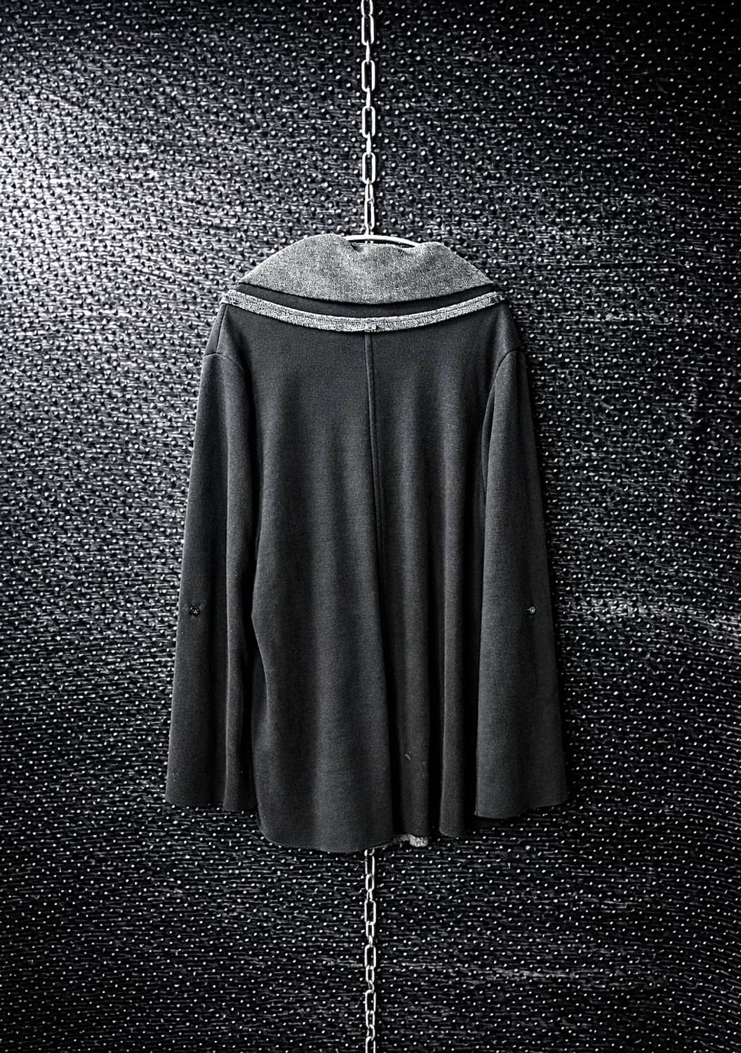 드레이프 레이어드 하이넥 자켓 상품이미지2