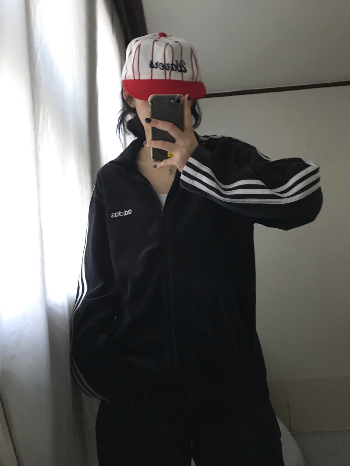 아디다스 블랙 00s 벨벳 트랙탑 상품이미지3