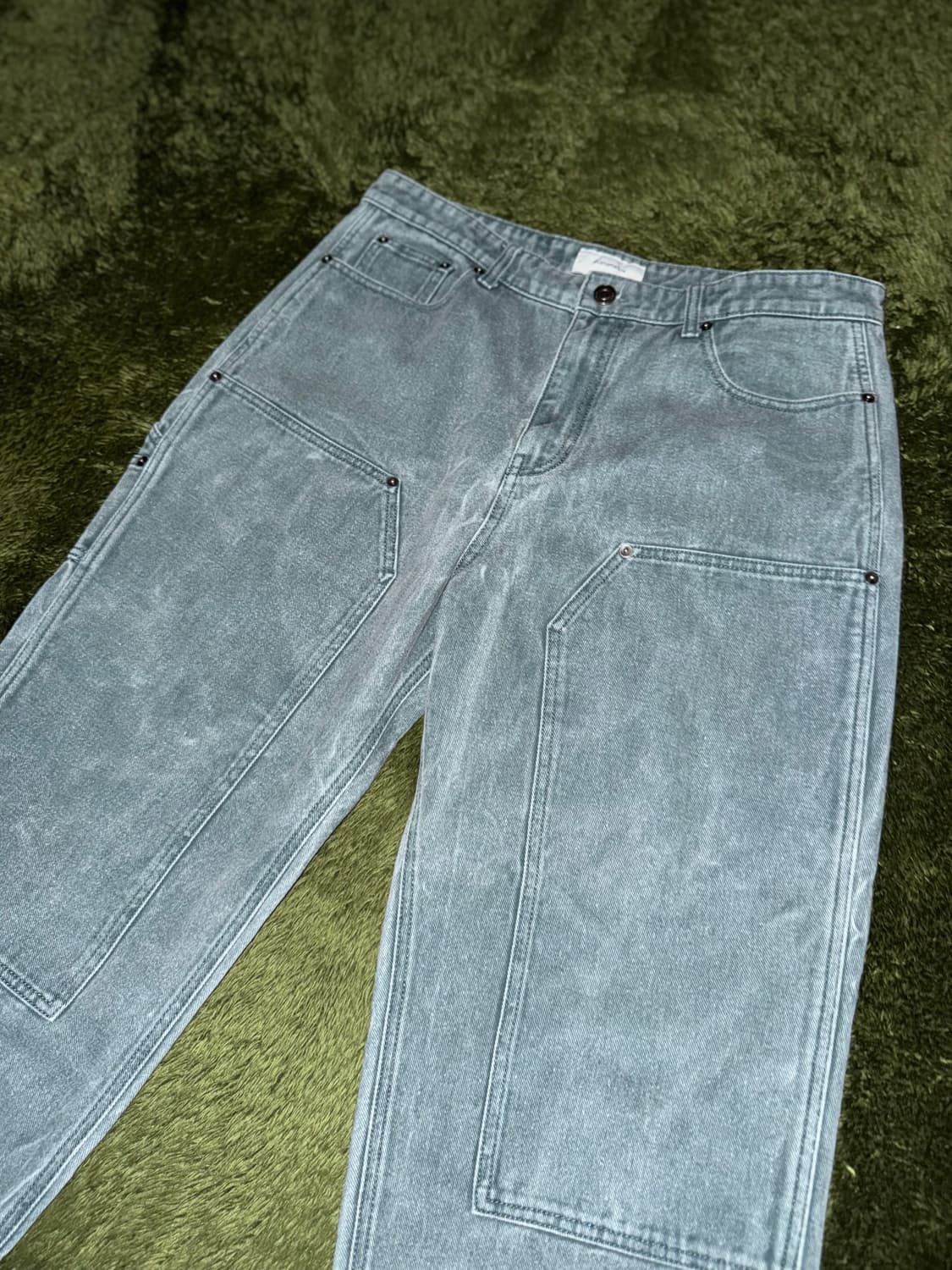 [34] Customellow 커스텀멜로우 워시드 더블니 카펜터 팬츠 상품이미지5