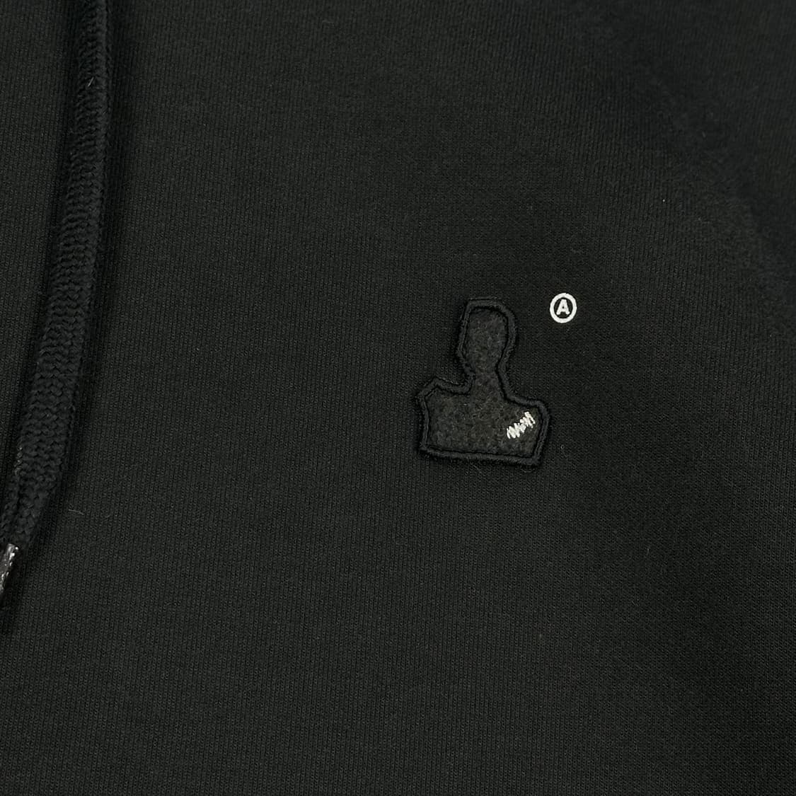 아더에러 블랙 포인트 로고 헤비 후드티 (실측 XL) 상품이미지5
