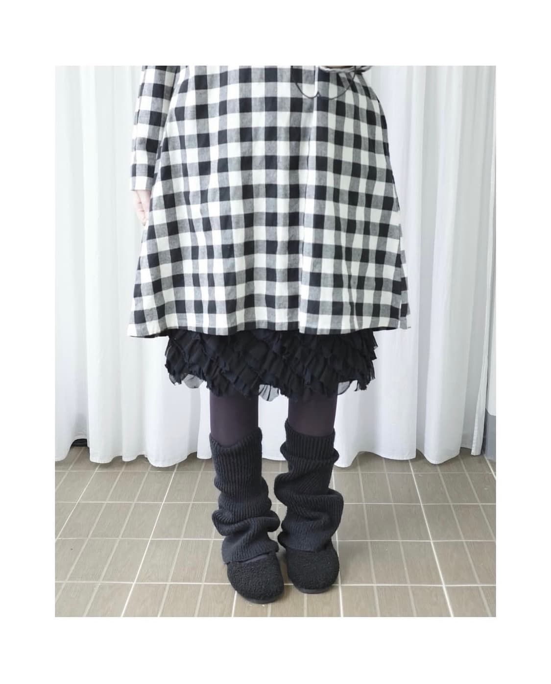 Feather black skirt 상품이미지5