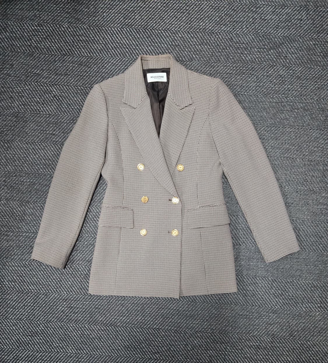 모조에스핀 MOJO.S.PHINE 더블 버튼 체크 자켓 상품이미지1